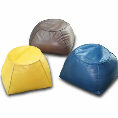 Pouf Trapezio in pelle di Calia