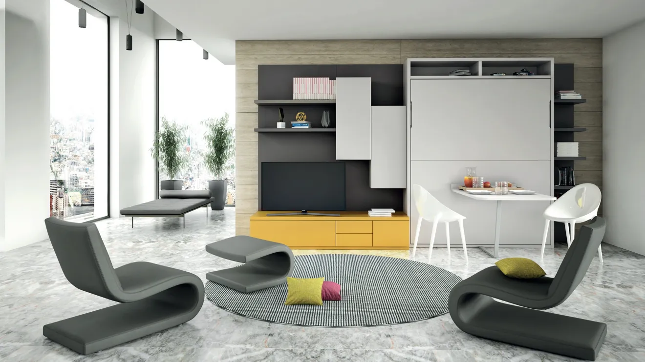 Letto a scomparsa Composizione G03 di Molteni Home Revolution