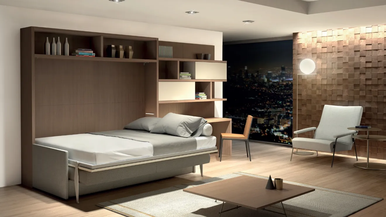 Letto a scomparsa Composizione G10 di Molteni Home Revolution