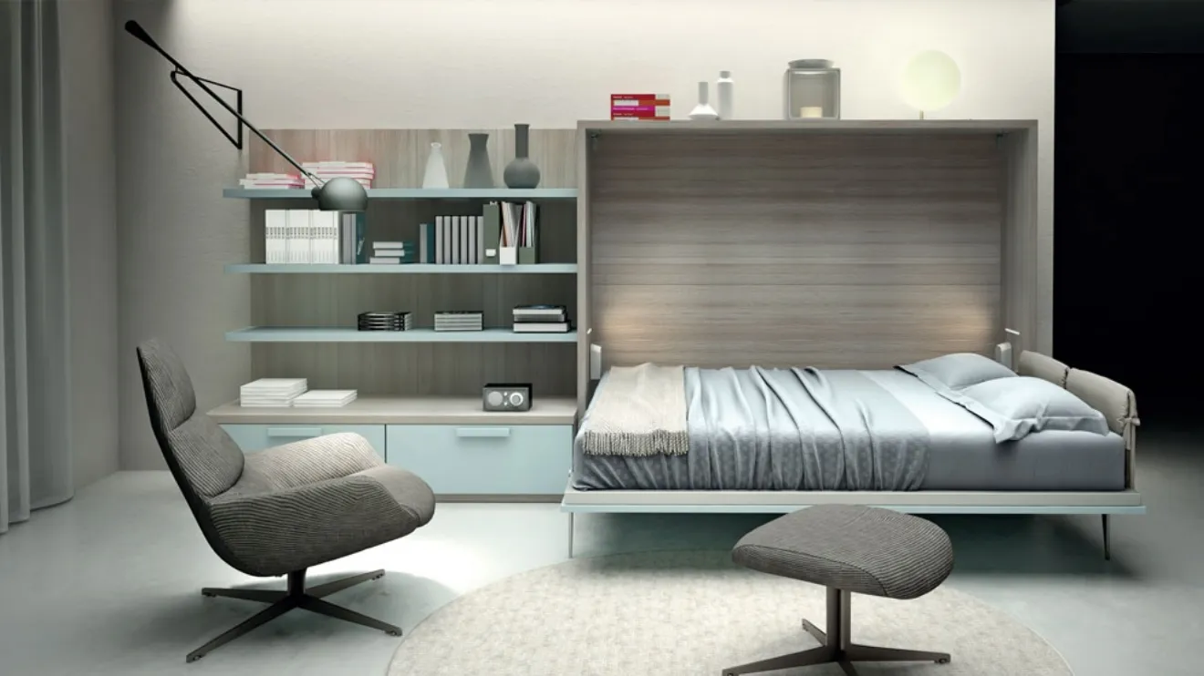 Letto a scomparsa Composizione G13 di Molteni Home Revolution