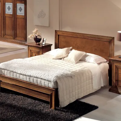 Letto Michelangelo FMG024-L in legno con testiera di Betamobili