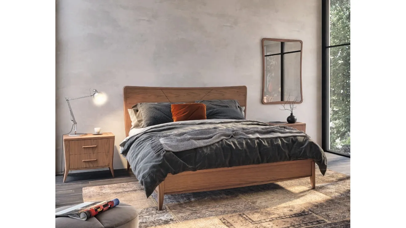 Letto Rails in frassino MAG1312 di Betamobili