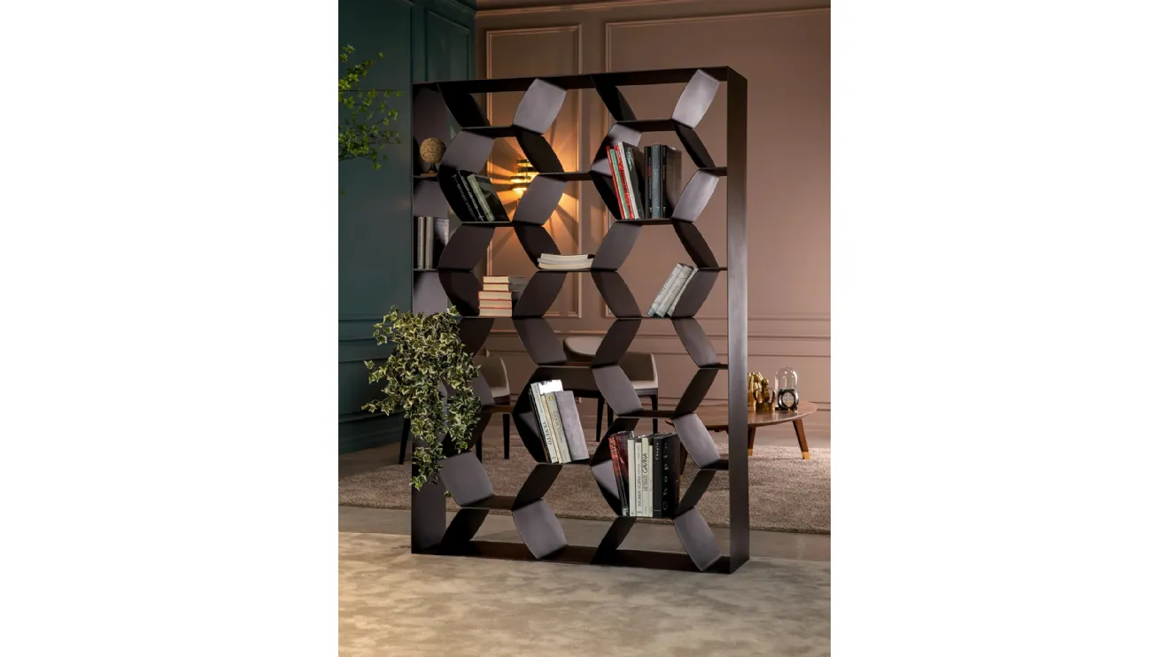 Libreria di design Honeybook in metallo verniciato di Tonin Casa