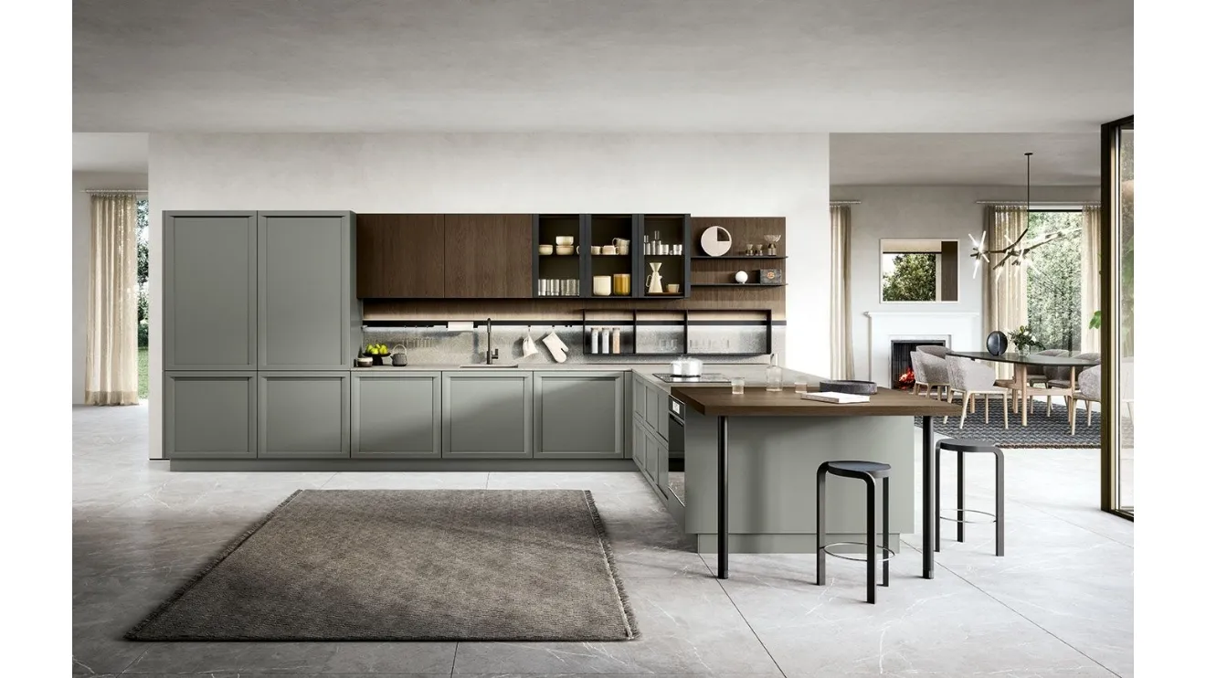 Cucina Classica con penisola Bellaria 04 di Forma Cucine