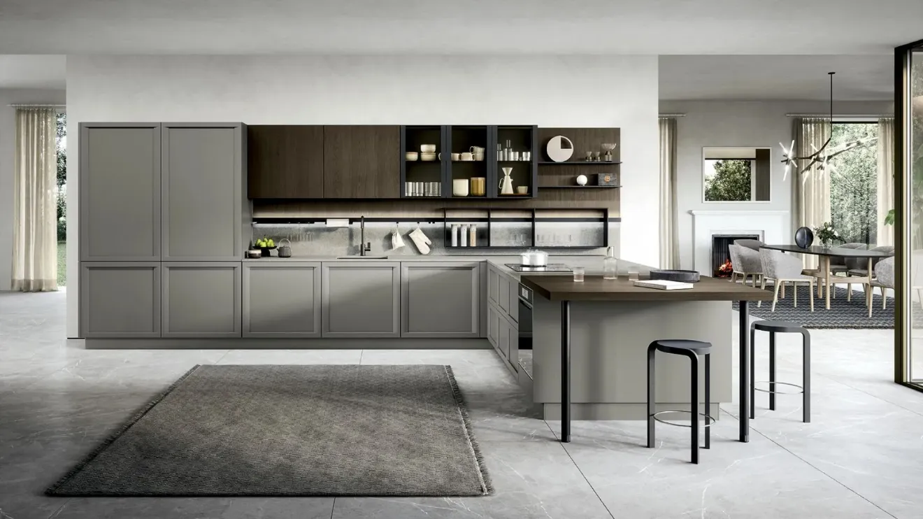 Cucina Classica con penisola Bellaria 02 di Forma Cucine