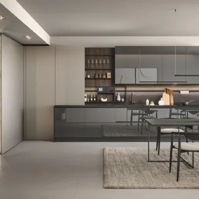 Cucina Moderna lineare Aria Tech 02 di Forma Cucine