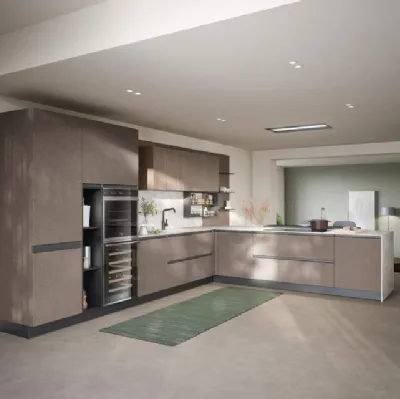 Cucina Moderna con penisola Hera Composizione 05 di Prima Cucine