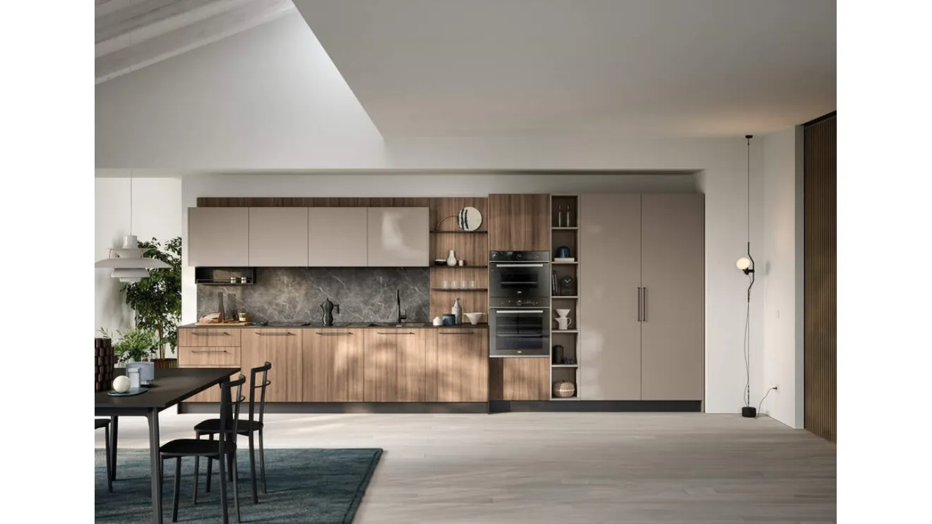 Cucina Moderna lineare Domino Composizione 01 di Prima Cucine