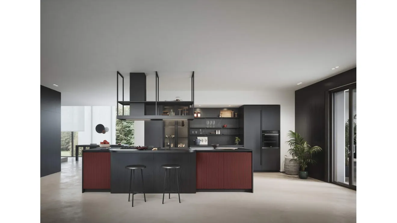 Cucina Moderna con isola Domino Composizione 03 di Prima Cucine