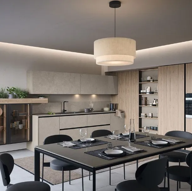 Cucina Moderna ad angolo Trend 30° Gola 02 di Forma Cucine