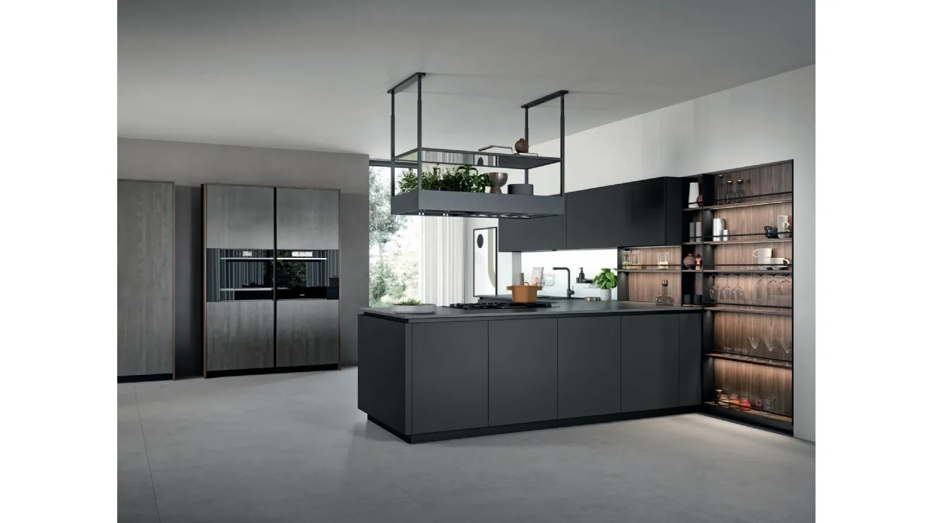 Cucina Moderna con penisola Trend Gola 01 di Forma Cucine