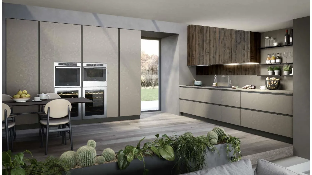 Cucina Moderna ad angolo Trend Grip Gola Home 02 di Forma Cucine