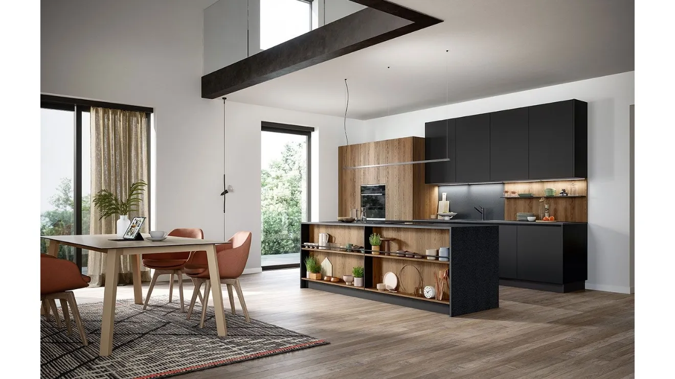 Cucina Moderna con isola Trend Maniglia Home 02 di Forma Cucine