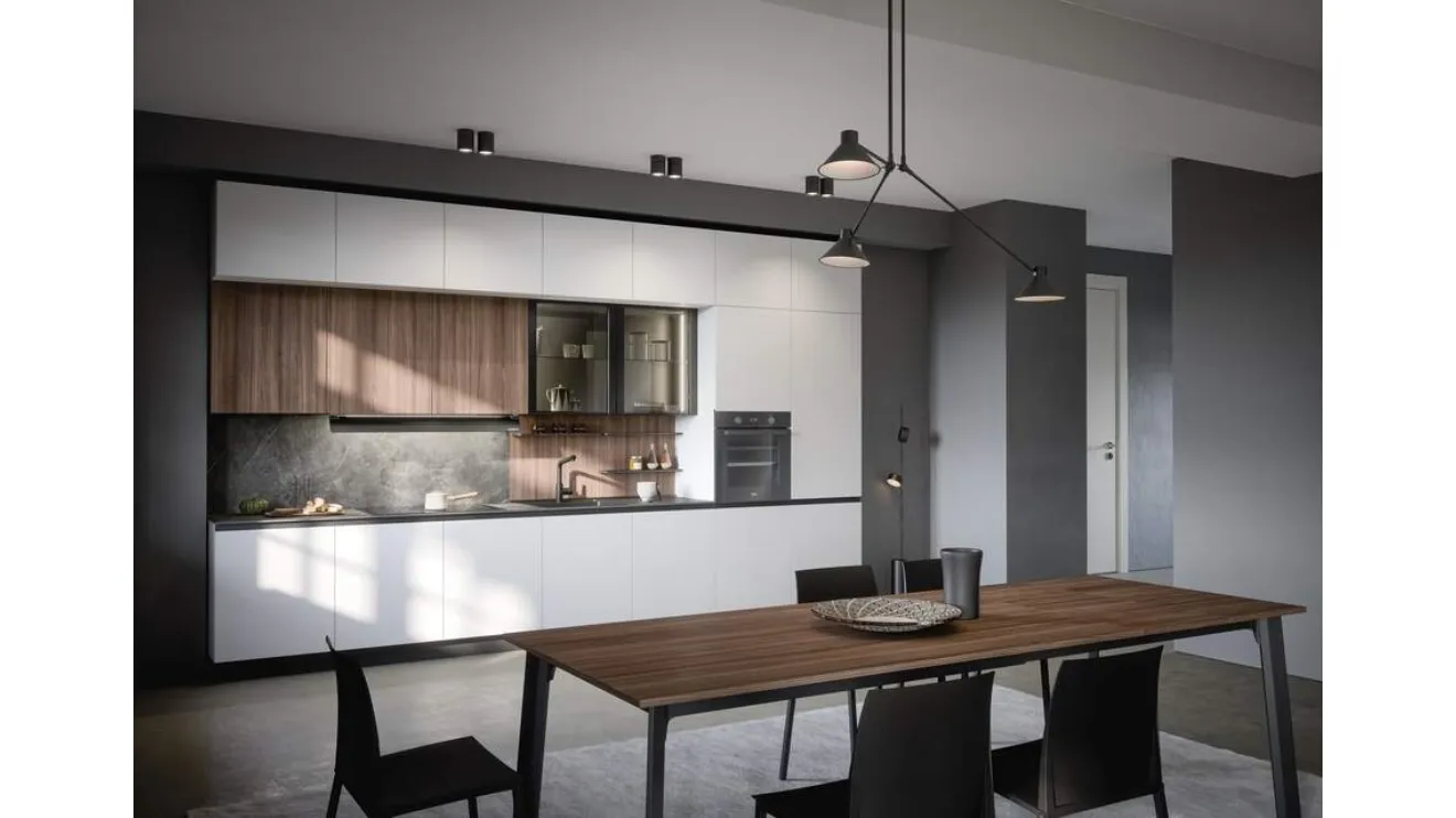 Cucina Moderna lineare Zoe Composizione 01 di Prima Cucine