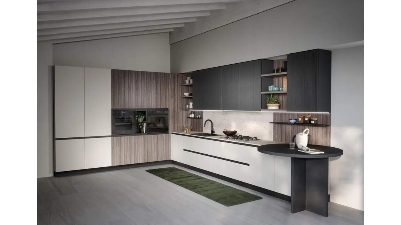 Cucina Moderna angolare Zoe Composizione 03 di Prima Cucine